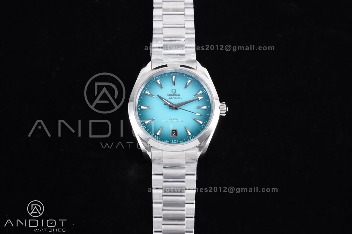 Aqua Terra 150M SS VSF 1:1 Best Edition 41mm Turquoise Dial on SS Bracelet A8900 Super Clone